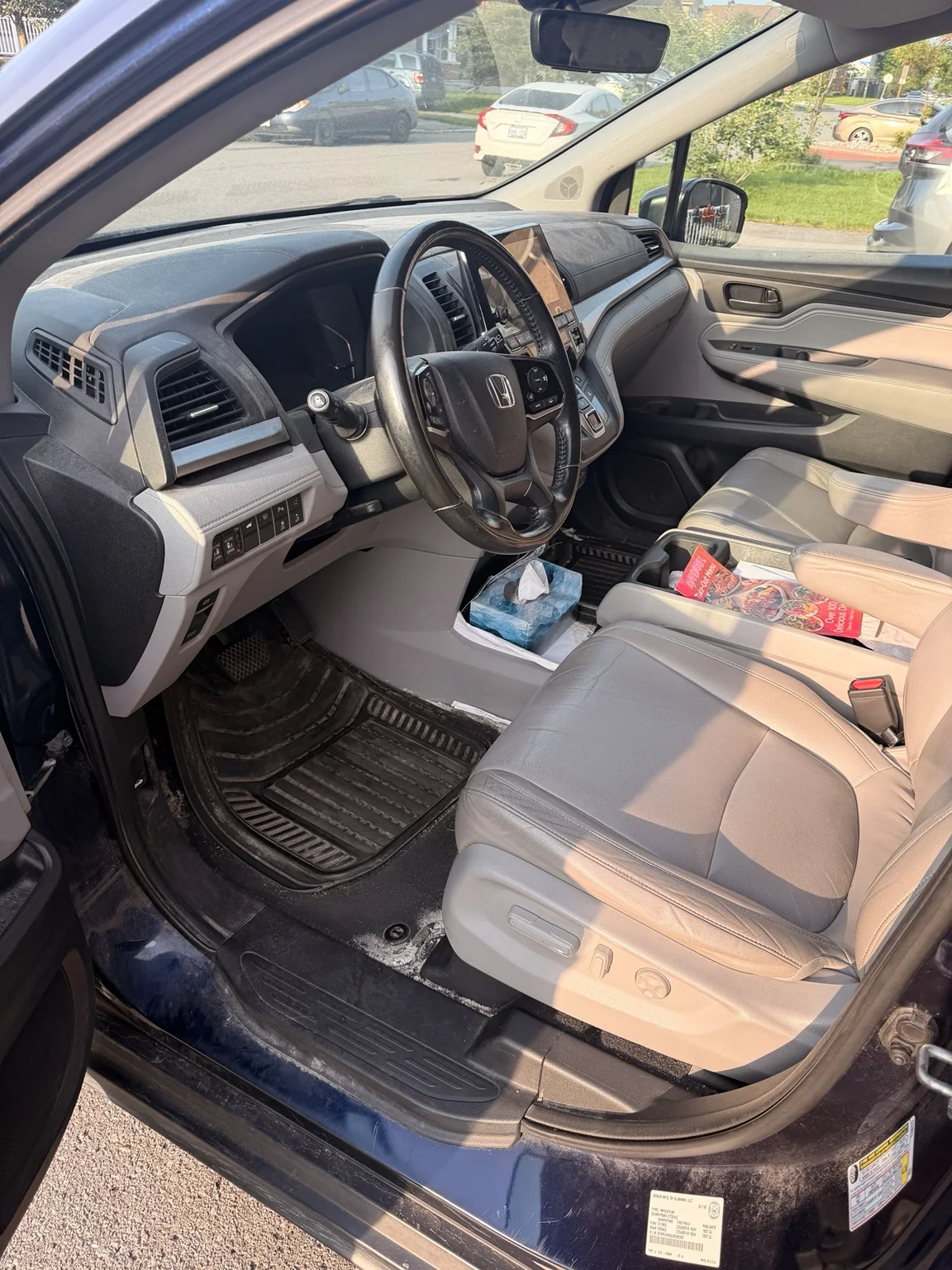 Honda front cabin before Ancore interior detailing